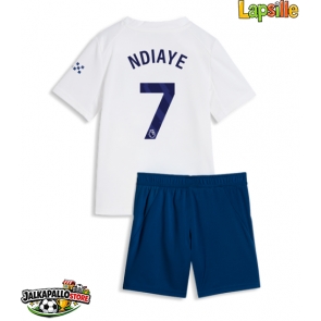 Manchester City Iliman Ndiaye #7 Kolmaspaita Lapsille 2026-27 Lyhythihainen (+ shortsit)